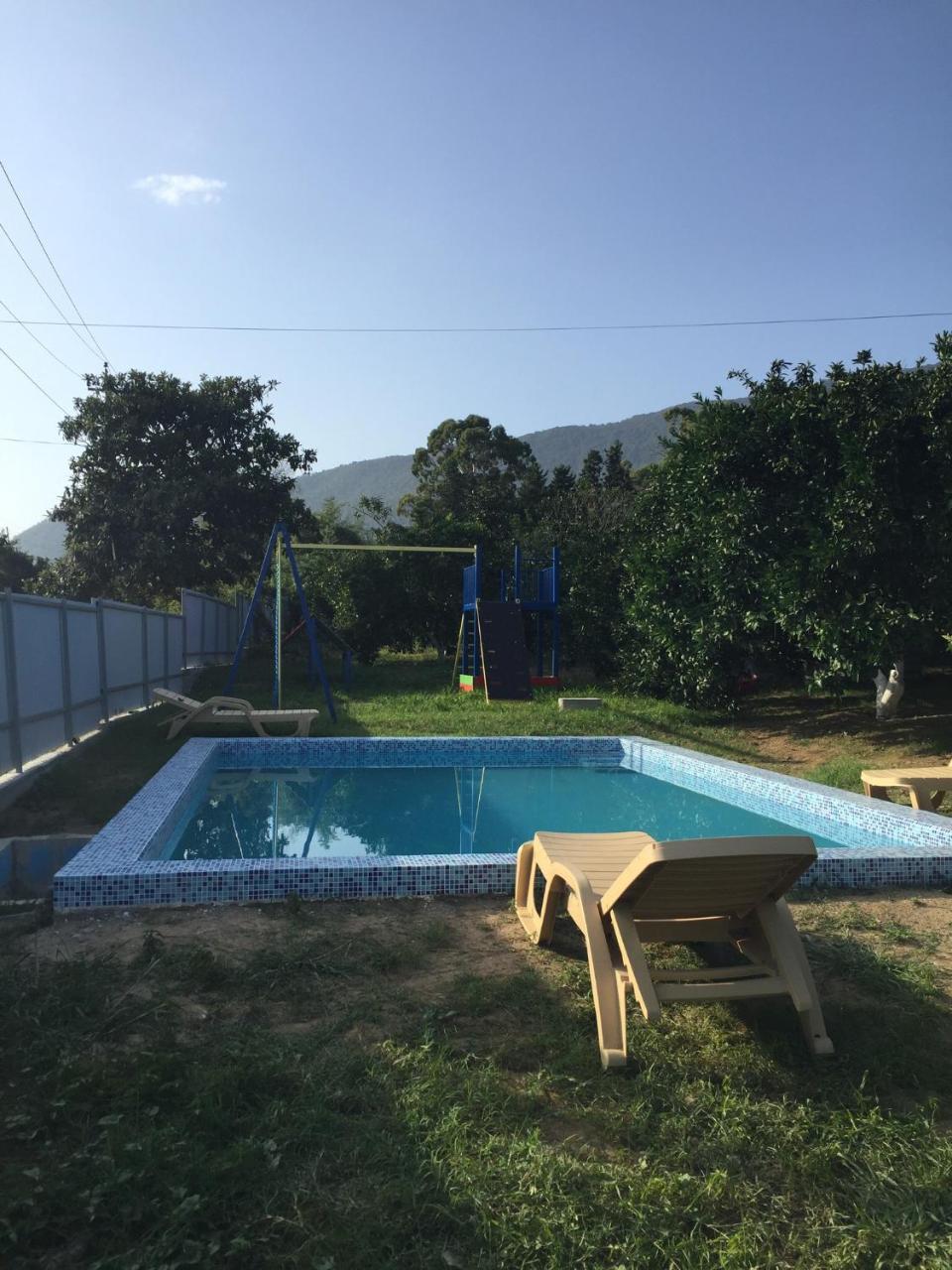 Holiday Home New Athos Bagian luar foto